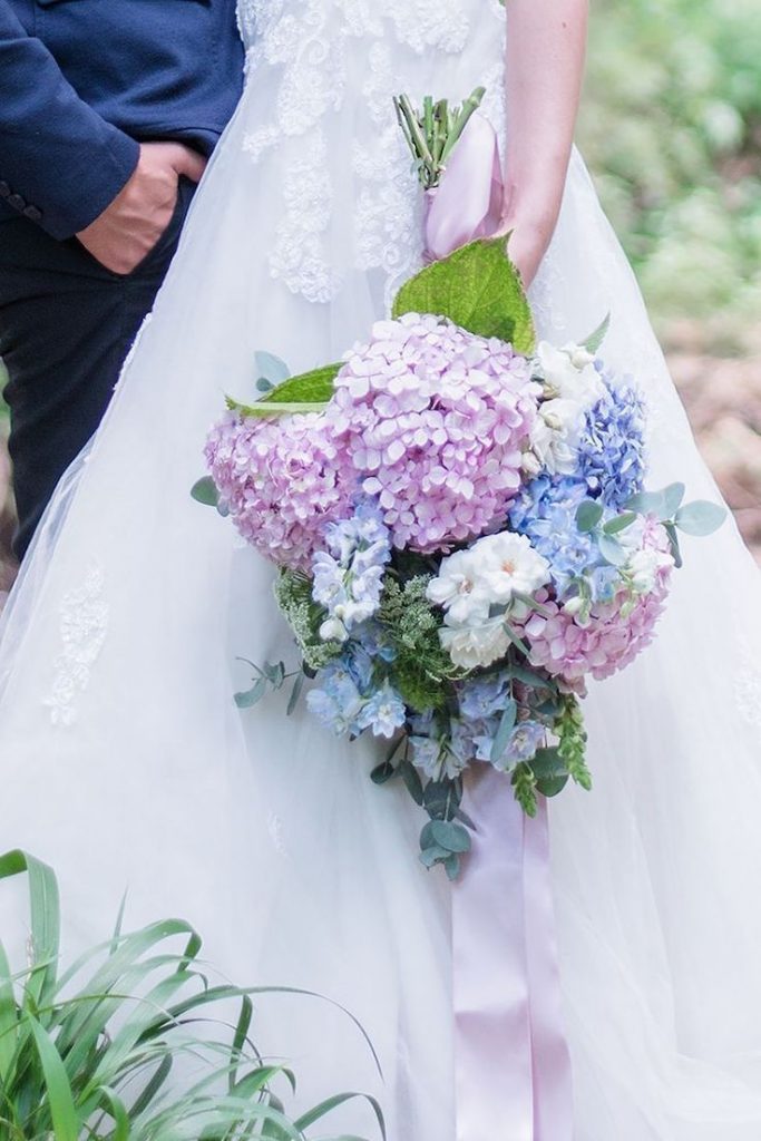 bouquet sposa di ortensie