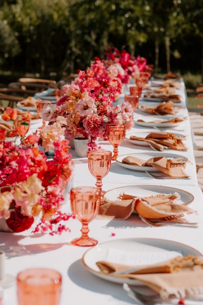 mise en place matrimonio
