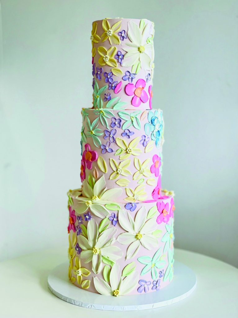 torta nuziale floreale
